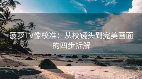 菠萝TV像校准：从校镜头到完美画面的四步拆解