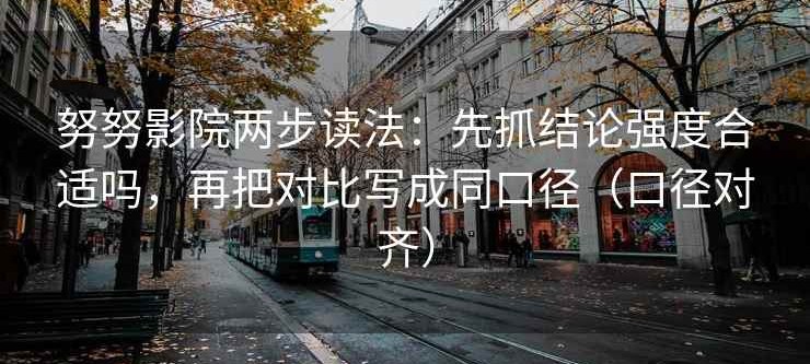 努努影院两步读法：先抓结论强度合适吗，再把对比写成同口径（口径对齐）