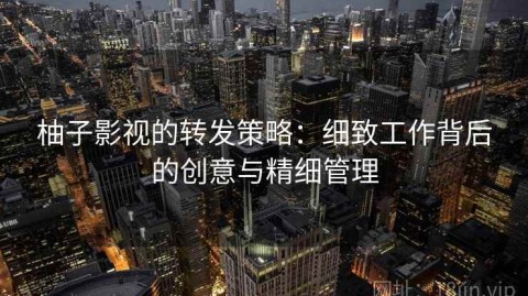 柚子影视的转发策略：细致工作背后的创意与精细管理