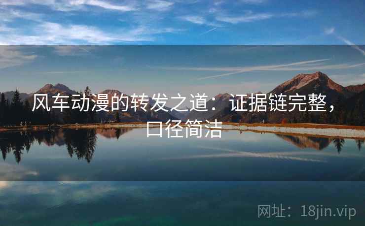 风车动漫的转发之道：证据链完整，口径简洁